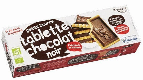 Biscuit petit beurre tab choco noir 150g