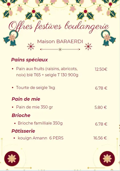 Offre Pains Spéciaux 1 