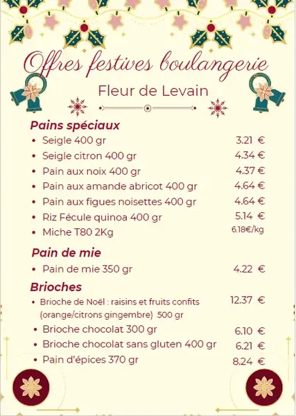 Offre Pains Spéciaux 2